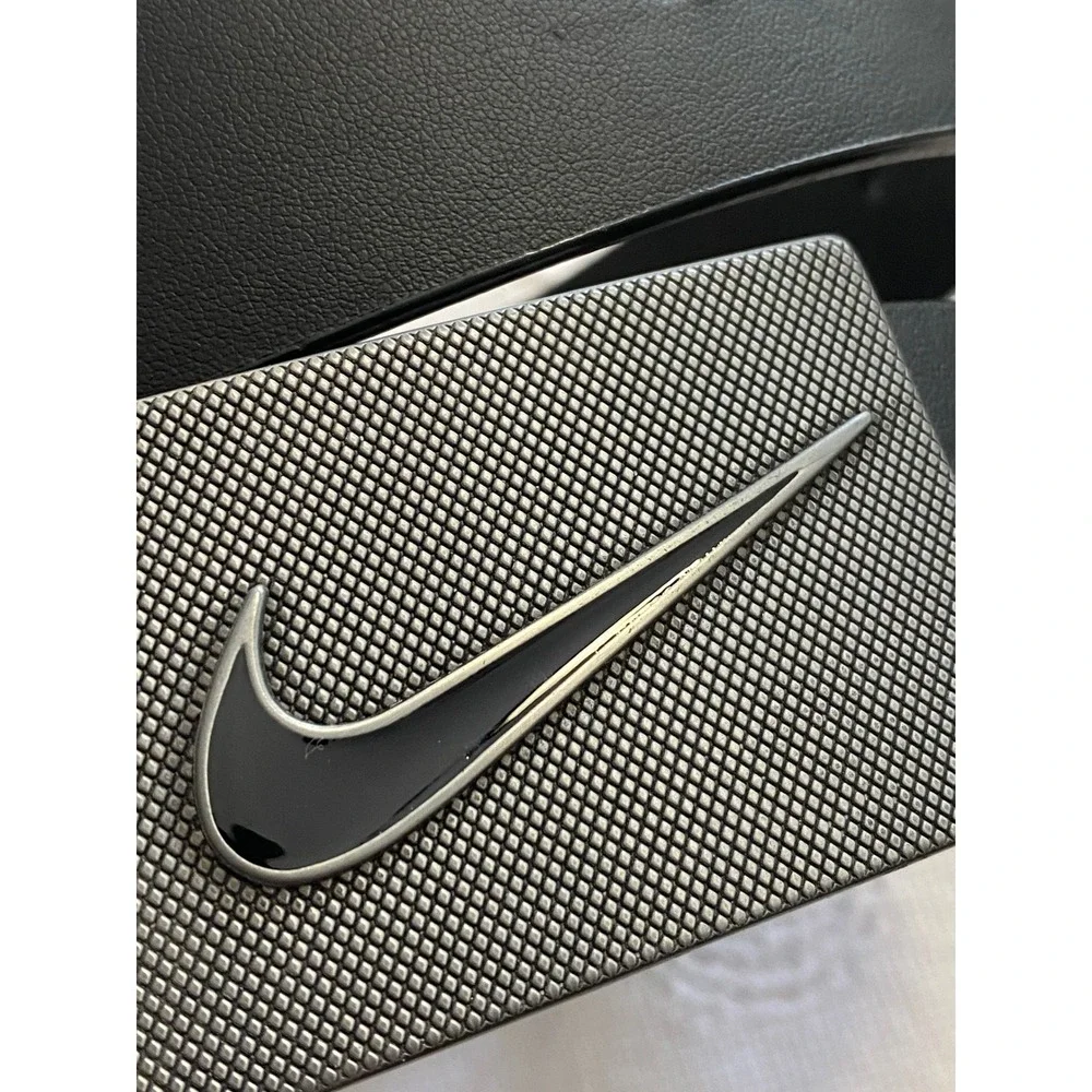 Nike Vintage Belt Buckle Men's 38 Black‎ Gunmetal Swoosh